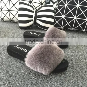 Hot Wholesale 100% Sheepskin Slippers Fur Lined Slippers thumbnail-1