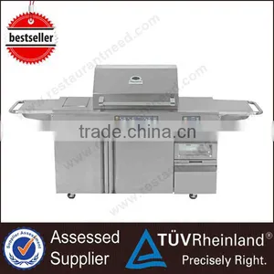 2016 5 Burners Barbecue Gas Grill With Electric Oven And Refrigerator Quality Choice thumbnail-1