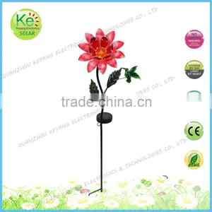 Solar Power Metal Flower Sunlight Led Light for Pool Garden thumbnail-5