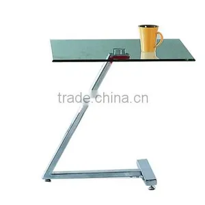 Z Shape Glass Tea Table Design (NH572) thumbnail-1