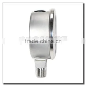 High Quality 2.5 Inch All Stainless Steel Bottom Entry Industrial Pressure Meter thumbnail-4