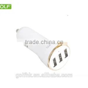 GOLF New Item 3 USB Ports Car Charger With 3.4A Max Output, Faster Charging, Good Quality Car Charger thumbnail-5