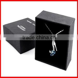 Customized Black Jewelry Paper Box With Velvet thumbnail-6