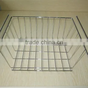 Chrome Wire Under Shelf Storage Basket thumbnail-1