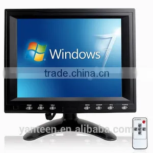 Plastic Casing 8inch Resistive Touch Screen LCD Monitor thumbnail-1