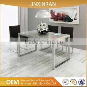 Thickness 20mm Natual Marble Inlay Dining Metal Table thumbnail-4