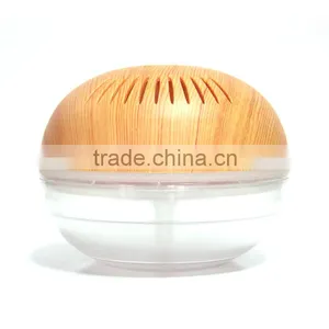 KM-02L Colorful LED Lights Wood Surface USB Air Purifier thumbnail-1
