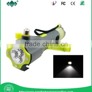 Multi-functional 6 In1 Car Safety Hammer With LED Flashlight for Emergency thumbnail-3