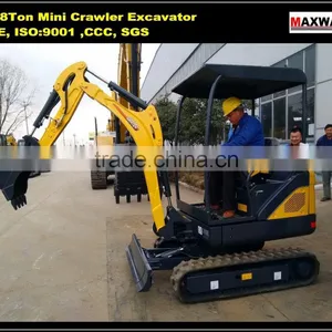 China Cheap CARTER 1.8 Ton Mini Rubber Crawler Excavator , CE / ISO Certificate, CT18-9D thumbnail-2