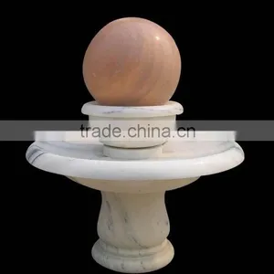 Nature Marble Stone Ball Chinese Stone Carving Sphere thumbnail-1