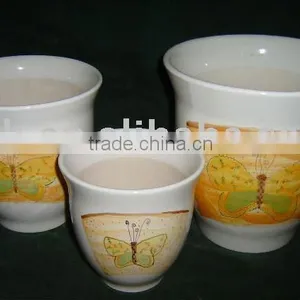 Ceramic Hand-printed Flower Pot thumbnail-1