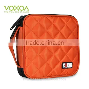Fashion Orange Bubm 32 Capacity PVC Fabric DVD Case CD Holder Personalized cd Case Multi Disc Dvd Cases thumbnail-2