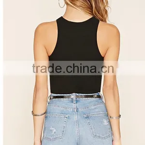 OEM Custom Printing Top Slim Fit Vest I-shape Crop Top for Women thumbnail-4