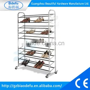 Metal Easy Assembling Shoe Rack,10 Tiers Display Shoe Rack,shoe Cabinet thumbnail-1