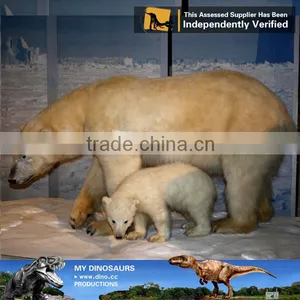 My Dino-C024 Theme Park High Quality Life Size Polar Bear Statues thumbnail-1
