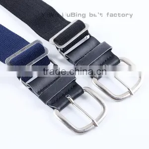 Elastic Genuine Leather Belt for Unisex With Pin Buckle thumbnail-1