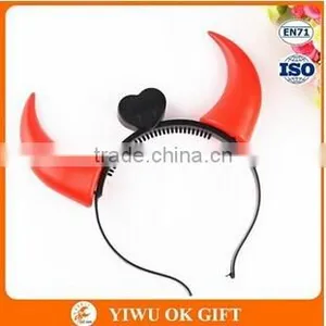 Factory Price LED Flashing Light Devil Horns Halloween Headband thumbnail-6