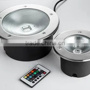 2016 Stainless Steel Cover Recessed Concrete Lights COB 30W LED Underground Light Outdoor Waterproof IP67 thumbnail-5