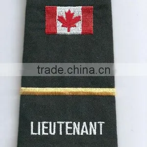 Military Epaulettes Shoulder Embroidery Patches/Badges thumbnail-1