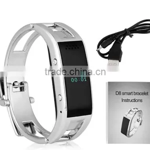 2016 Fashion Ladies Watches Bluetooth Smart Bracelet Watch D8 Wholesale thumbnail-1