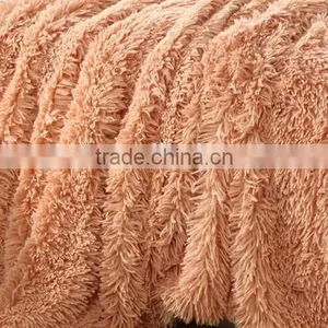 Plain and Hairy Thick Fleece Superior Blanket Fake Fur Blanket thumbnail-2