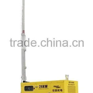 Heavy Duty 150m Lighting Coverage Radius Hydraulic Mast Mobile Tower Numbers of Lamps,power of Lamp and Genset Customized thumbnail-5