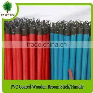 Guangxi Factory Price Plastic Covered Wooden Broom Handle Brush and Mop Stick thumbnail-2
