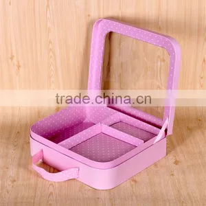 Fancy Suitcase Shaped Baby Clothes Transparent Gift Box thumbnail-5