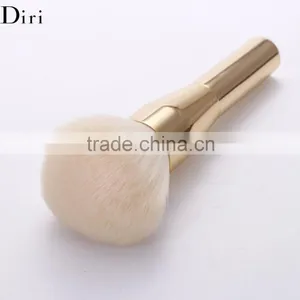 Stylish Single Face Foundation Brush Shiny Silver Handle thumbnail-5