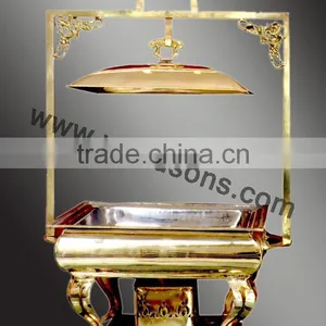 New Design Party Supplies Chafing Dish | Rounded Base Chafing Dish | Brass Plated Chafing Dish thumbnail-5