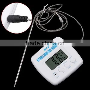 LCD Digital Timer Thermometer Alarm Cooking Kitchen BBQ Food White New thumbnail-1