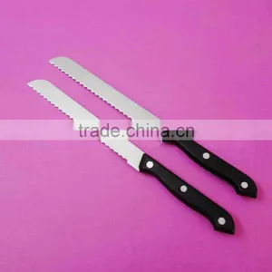 3CR13+PP Handle Black Stainless Steel Bread Knife Kitchen Tools Knifives thumbnail-3