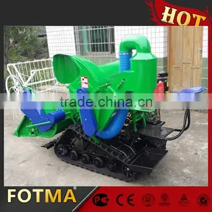 Mini Crawler Rice Combine Harvester thumbnail-1