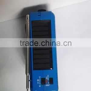 Emergency Solar Hand Crank Dynamo AM/FM/NOAA Weather Radio, Flashlight, Reading LED Light, Cell Phone Charger w/ USB Adaptor thumbnail-3