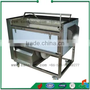 Sanshon MXJ-10G Fruit and Vegetable Brush Automatic Washing Machine Cassava Peeling Machine thumbnail-4