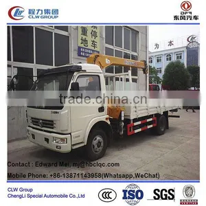 6 Ton Hydraulic Truck Crane for Sale. 6 Ton Hydraulic Boom Truck Crane/ 6 Ton Truck Mounted Crane. thumbnail-1