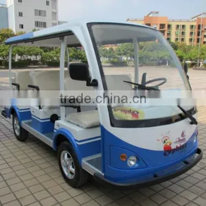 Park Elegant 8 Seaters Electric Tourism Bus Amusement Electric School Car thumbnail-1
