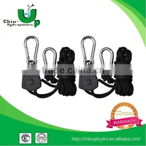Hydroponic Grow Light 1/8" Rope Hanger/ Heavy Duty Rope Ratchet/ Light Lifter Easy Roller thumbnail-2