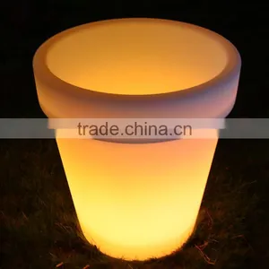 E27 LED Lamp Flower Vase/ Large Size Led Lighting Planter Pot thumbnail-1