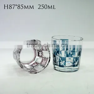 Bohemian Style Handmade 12oz Glass Cup Whisky Cup Water Cup Glassware thumbnail-1