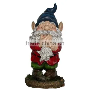 Funny Garden Polyresin Gnome With Squirrels Statue thumbnail-3