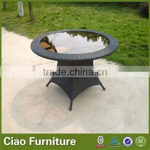 Round Table Rattan Coffee Bar Wicker Outdoor Furniture thumbnail-1