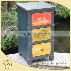 Wood Vintage Storage Cabinet thumbnail-1