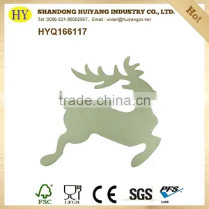 Unfinished Handmade Deer Wooden Hangers for Crafts thumbnail-2