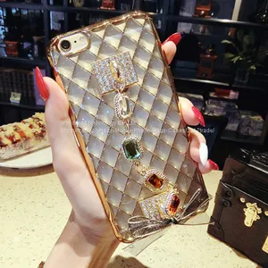 NEW Diamond Cell Phone Housing Shell Silicone Mobile Phone Cases for IPhone7/7Plus/6/6s/6plus/6splus Soft Tpu Cover Case thumbnail-1