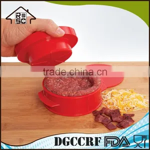 FDA & LFGB Approved Hamburger Press,Plastic Hamburger Press BPA Free,Manual Hamburg Patty Maker thumbnail-3