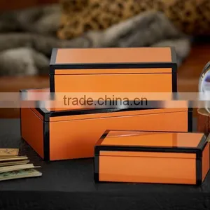 Lacquered Boxes, White & Black Trim Modern-decorative-boxes thumbnail-4