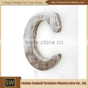 China Wholesale Custom Antique Wood Wall Hanging Wood Letter thumbnail-1