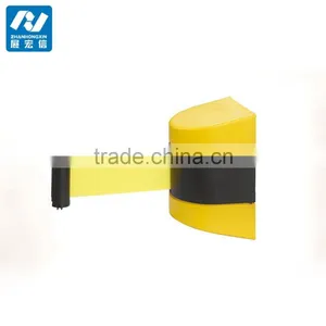 5M 8M 10M Plastic Retractable Wall Mounted Belt Barrier thumbnail-1