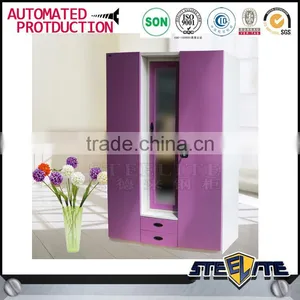Bedroom Closet Steel Indian Dressing Clothes Designs Wardrobe Cabinet thumbnail-1